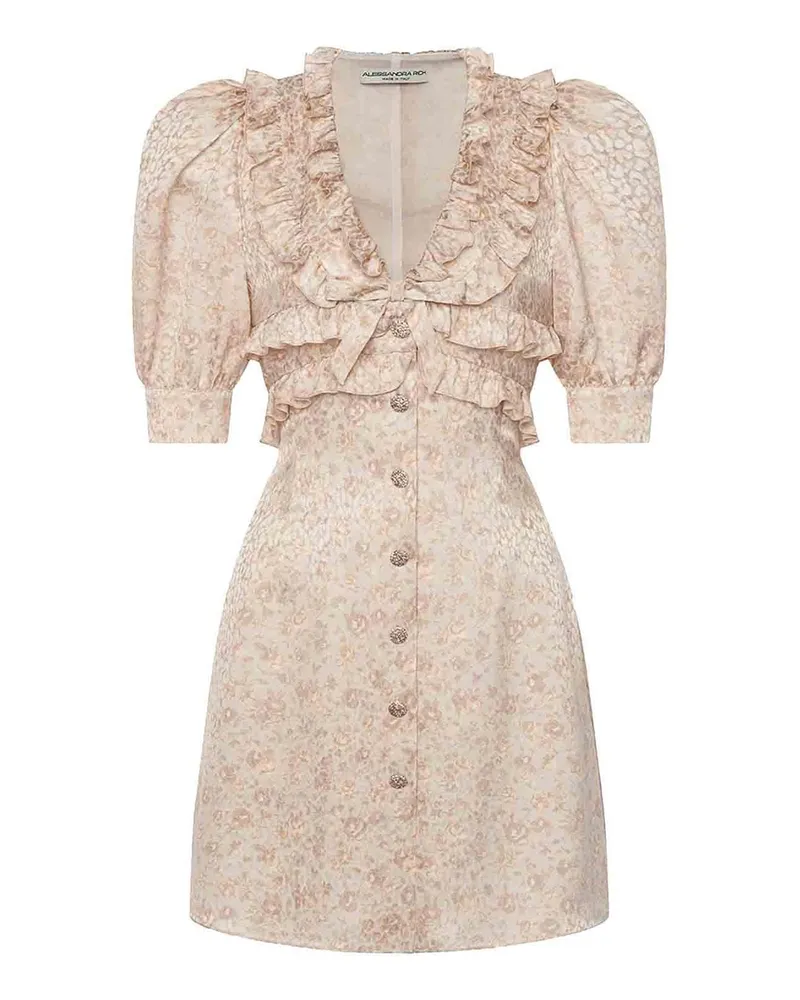 Alessandra Rich Kurzes Kleid - Weiß Weiß