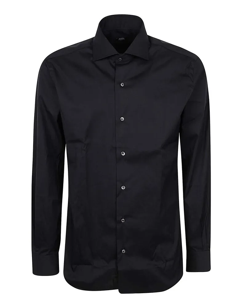 BARBA Hemd - Schwarz Schwarz