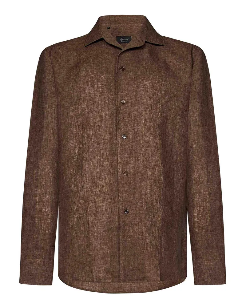 Brioni Hemd - Braun Braun