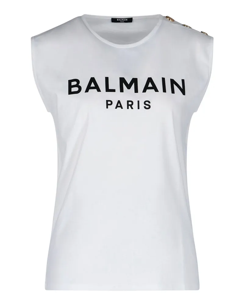 Balmain Top - Weiß Weiß