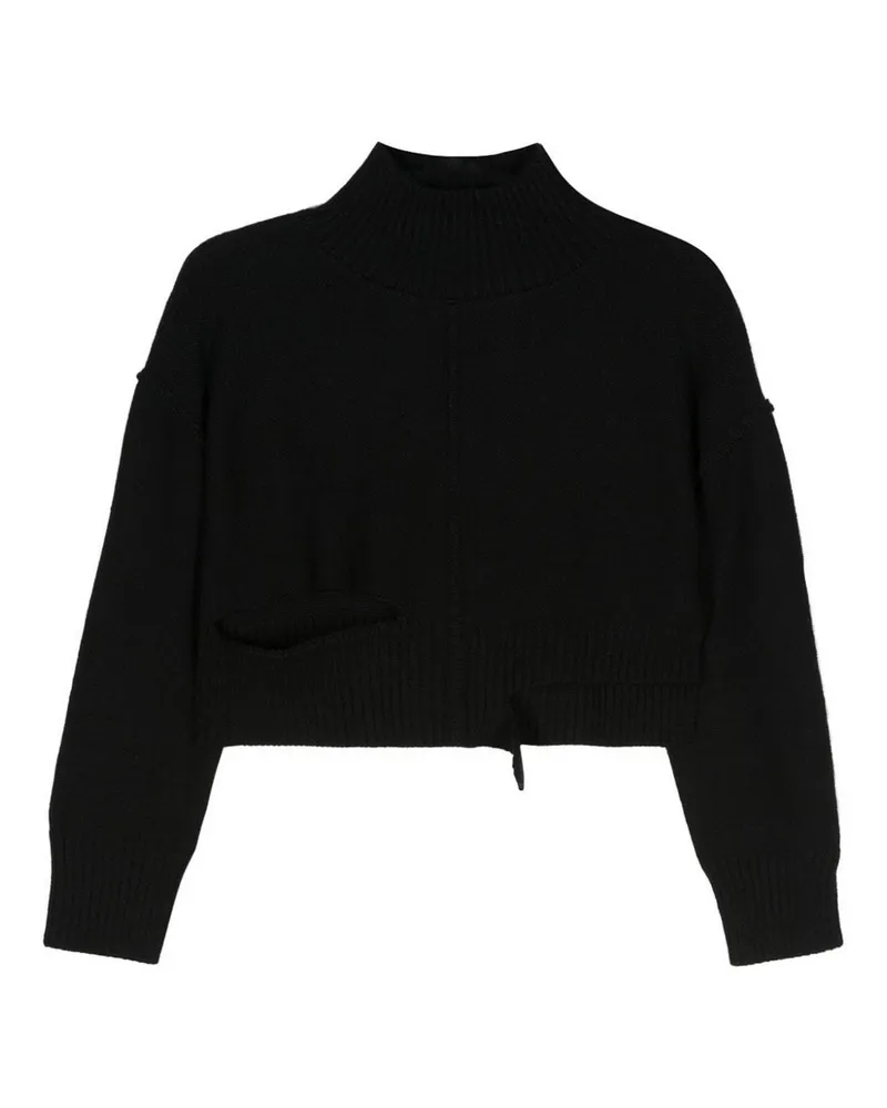 Maison Margiela Rundhalspullover - Schwarz Schwarz