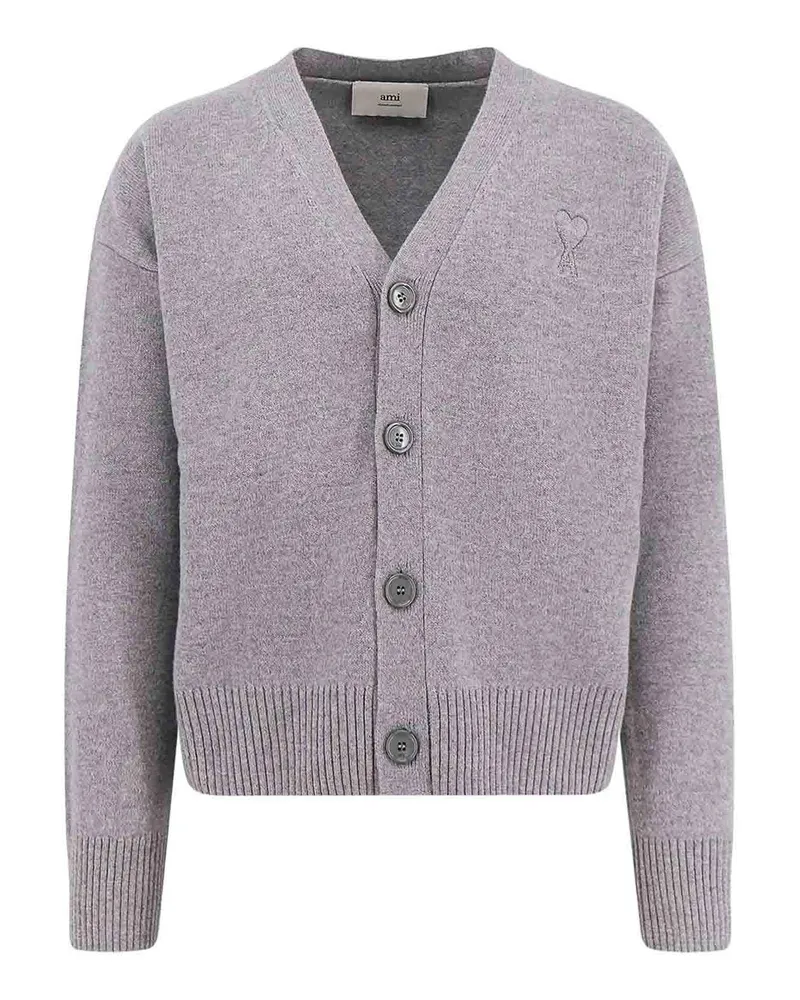 AMI Paris Cardigan - Hellgrau Hellgrau