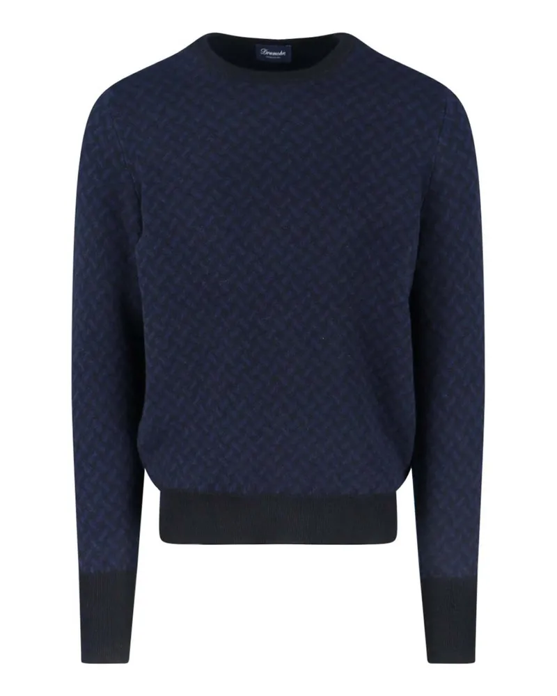 Drumohr  U-Boot-Pullover - Blau Blau