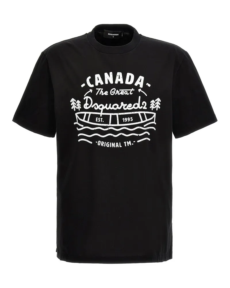 Dsquared2 T-Shirt - Weiß Schwarz