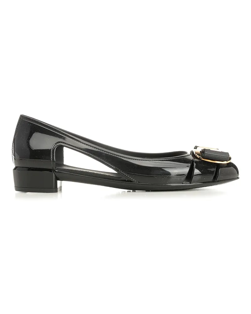 Ferragamo Ballerinas - Schwarz Schwarz