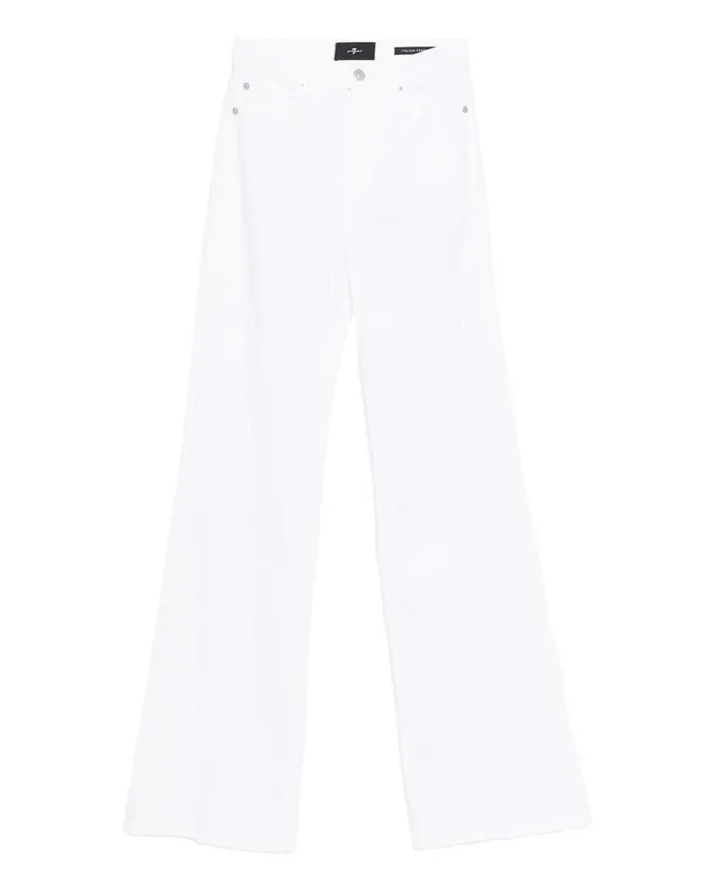 7 for all mankind Straight Leg Jeans - Weiß Weiß