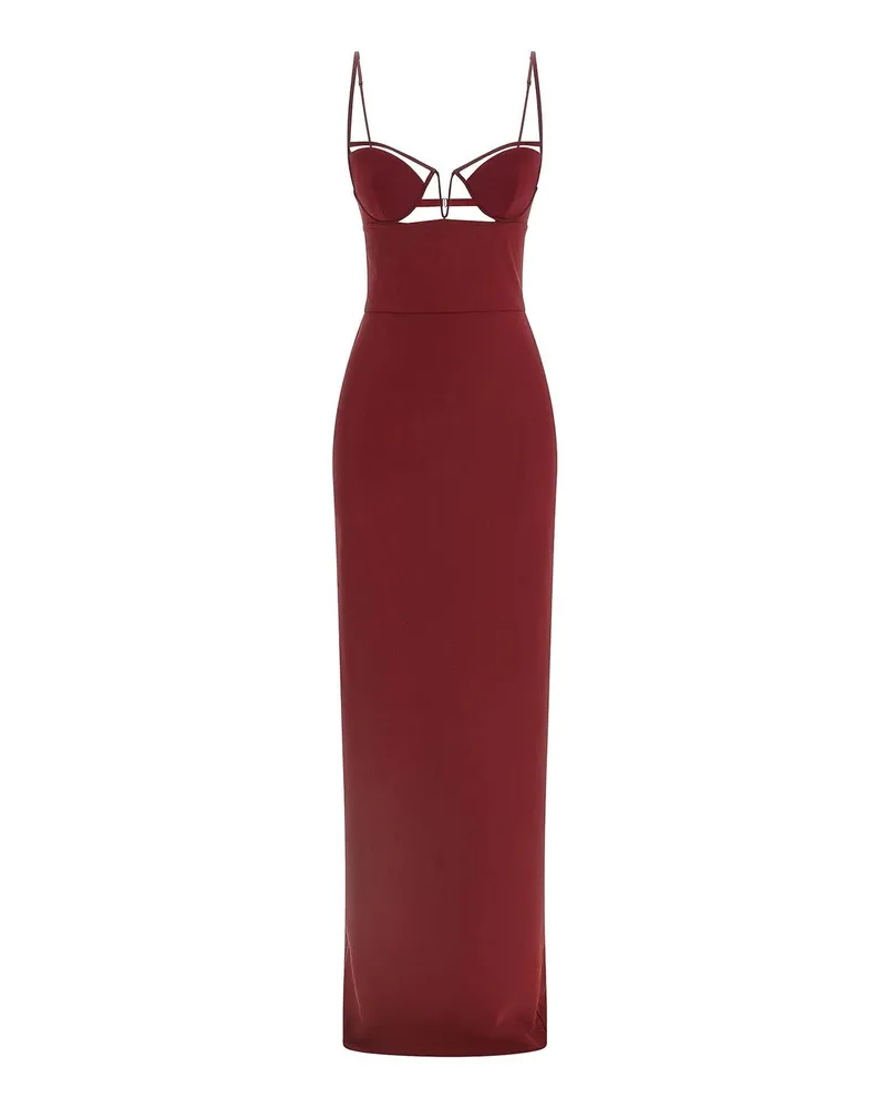 Nensi Dojaka Maxikleid - Dunkelrot Dunkelrot