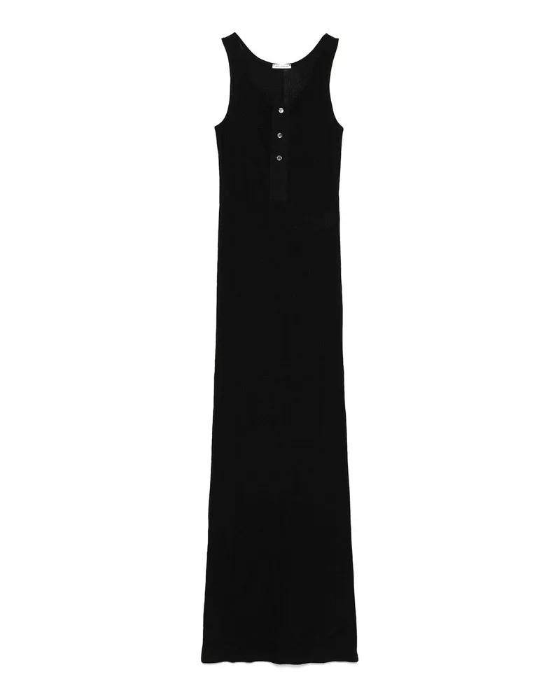 AMI Paris Maxikleid - Schwarz Schwarz