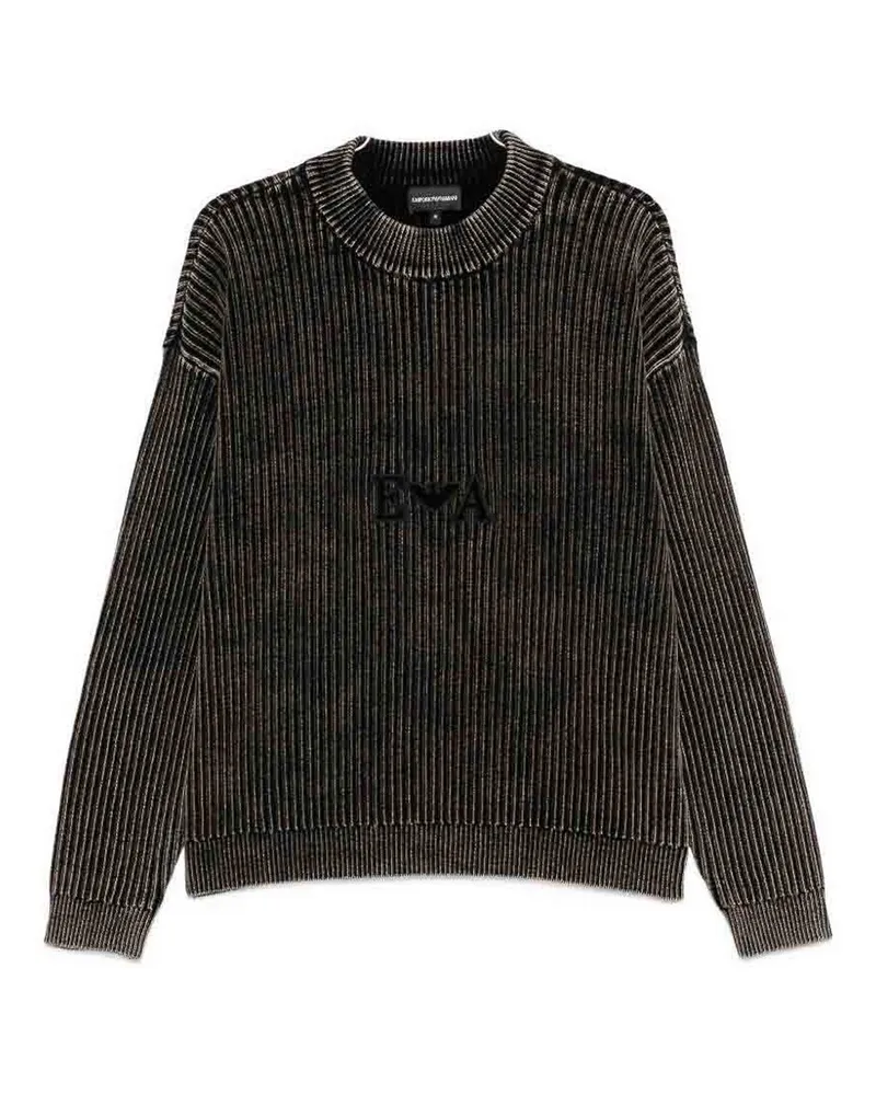Emporio Armani Rundhalspullover - Braun Braun