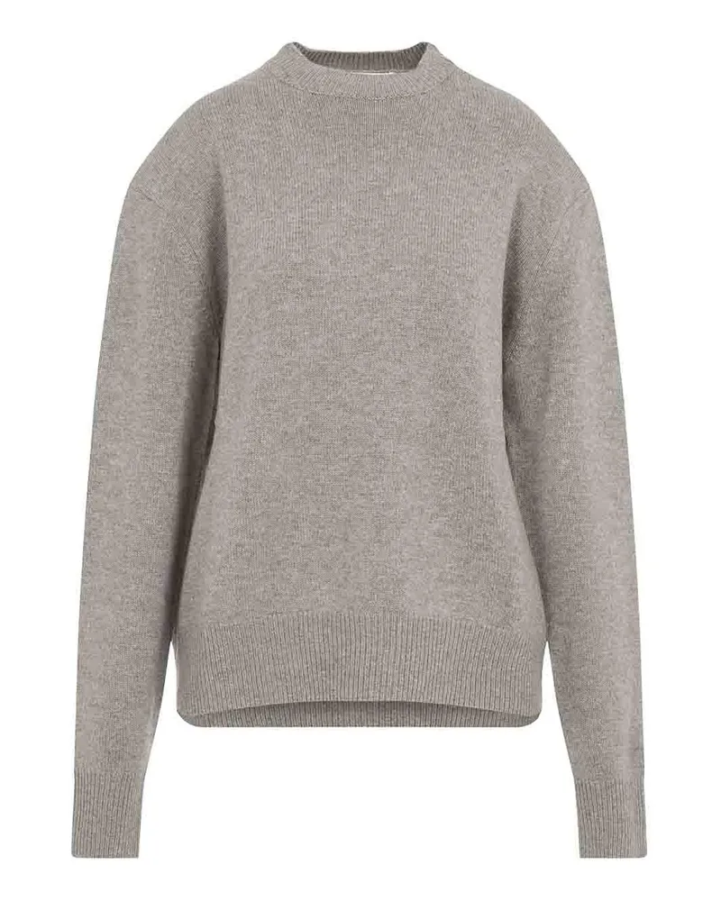 FRANKIE Shop Rundhalspullover - Taupe Taupe