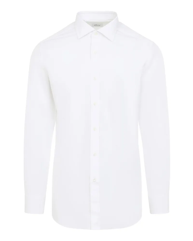 Brioni Hemd - Weiß Weiß