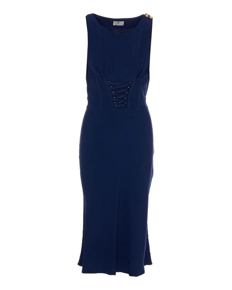 Elisabetta Franchi Knielanges Kleid - Blau Blau