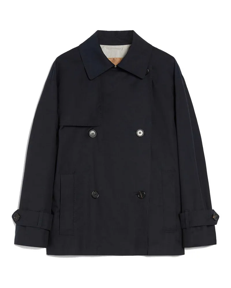 Max Mara Kurzer Mantel - Dunkelblau Dunkelblau
