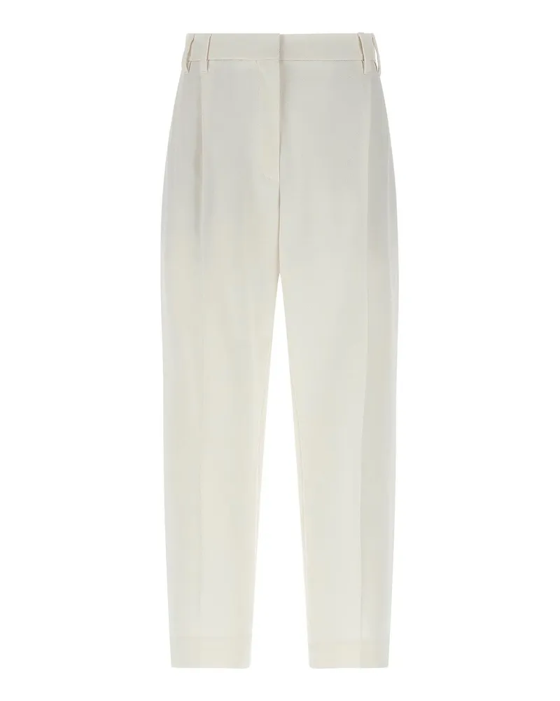 Brunello Cucinelli Casual Hose - Weiß Weiß