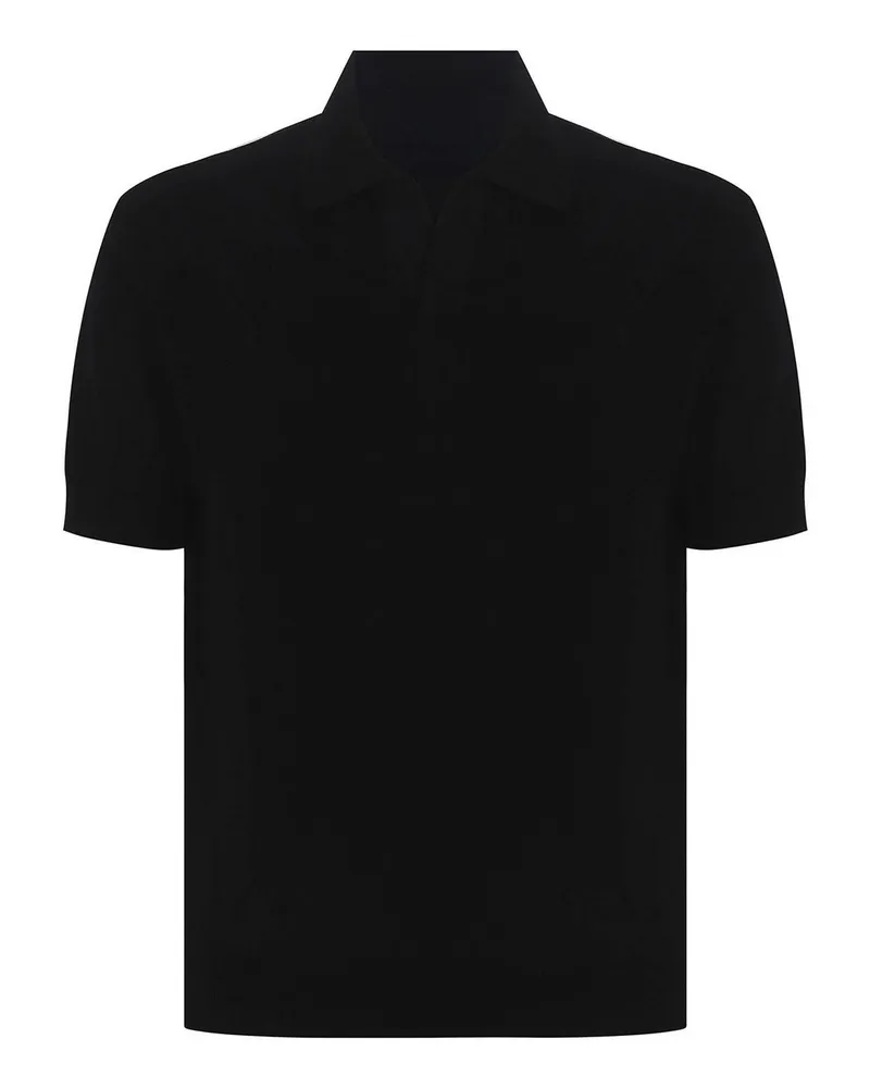 Filippo de Laurentiis Poloshirt - Schwarz Schwarz