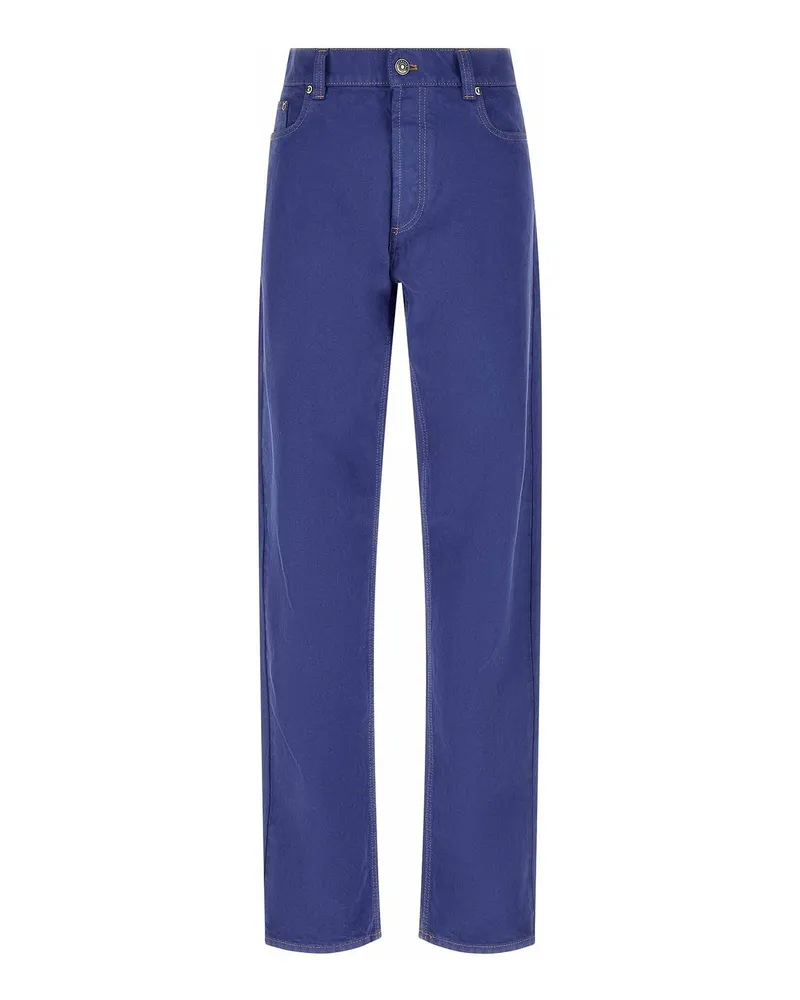 Versace Straight Leg Jeans - Blau Blau