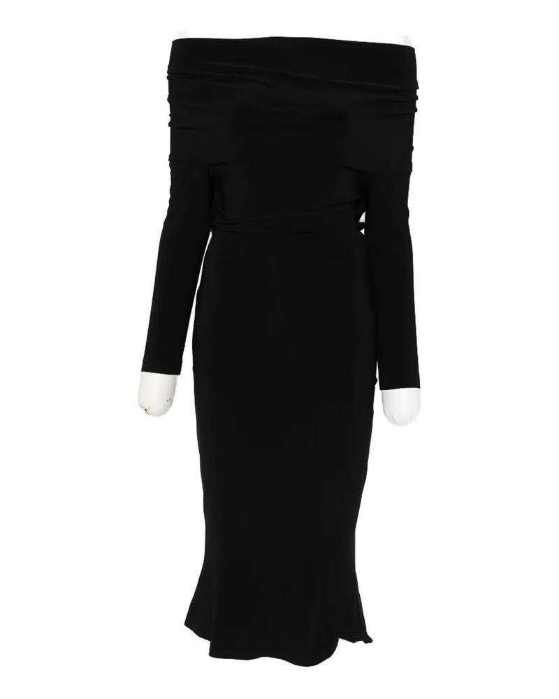 Norma Kamali Knielanges Kleid - Schwarz Schwarz