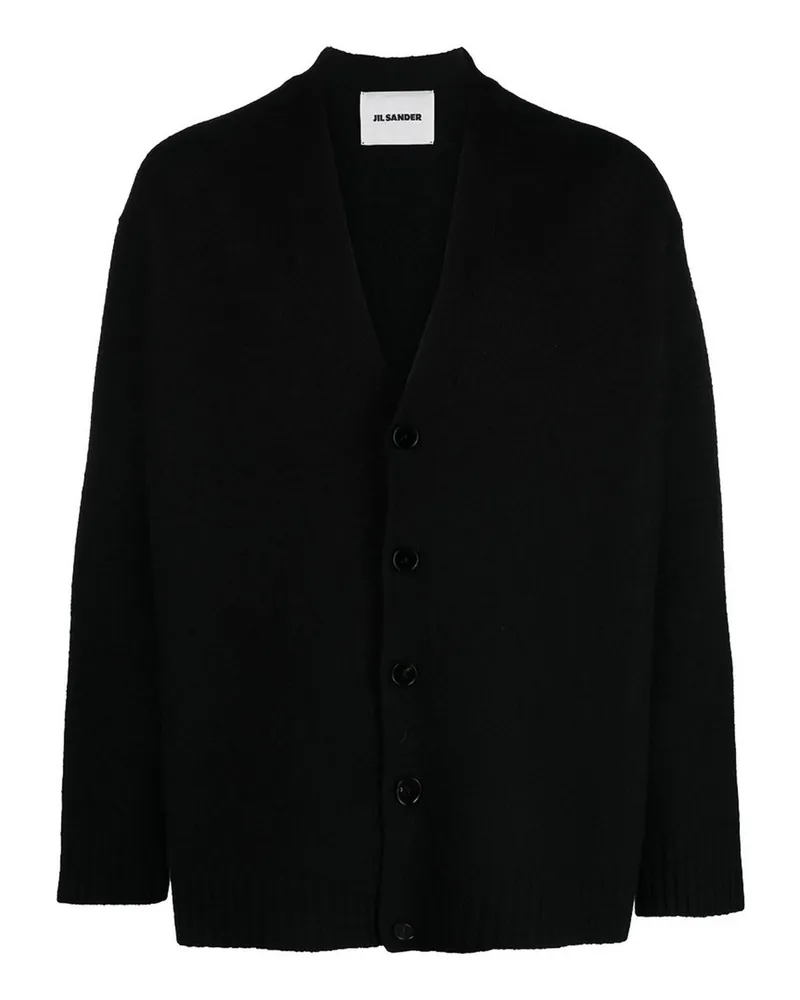 Jil Sander Rundhalspullover - Schwarz Schwarz