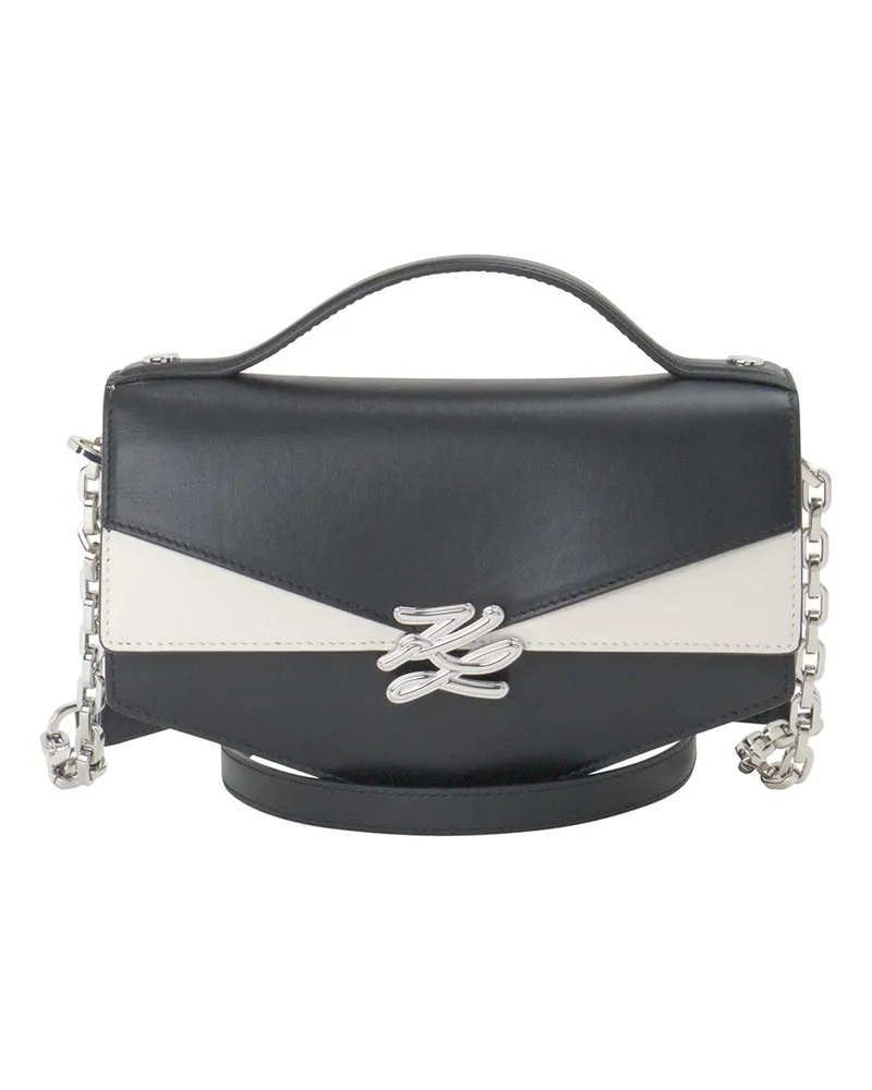Karl Lagerfeld Schultertasche - Schwarz Schwarz