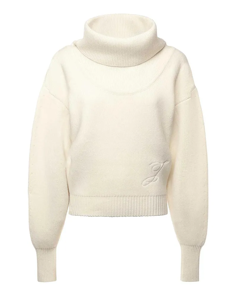 Jacquemus Rundhalspullover - Weiß Weiß