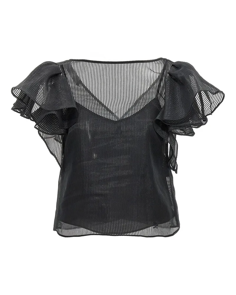 Karl Lagerfeld Top - Schwarz Schwarz