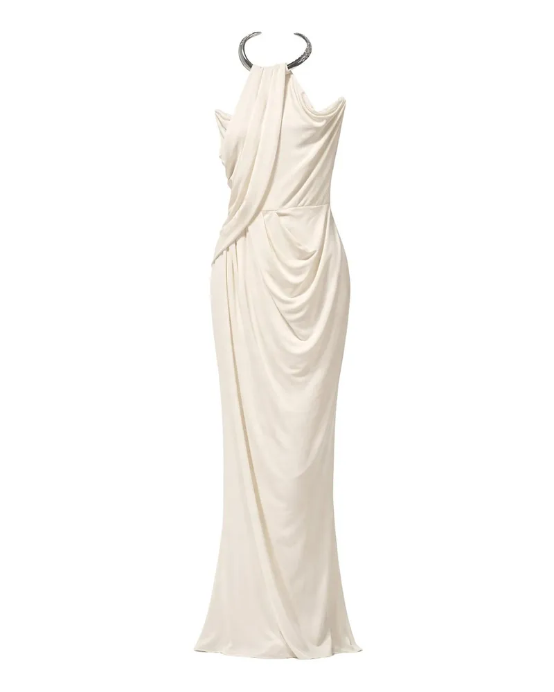 Amen Maxikleid - Weiß Weiß