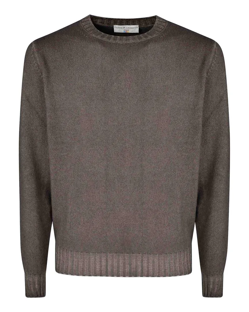 Filippo de Laurentiis Rundhalspullover - Hellgrau Hellgrau