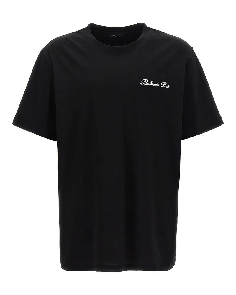 Balmain T-Shirt - Weiß Schwarz