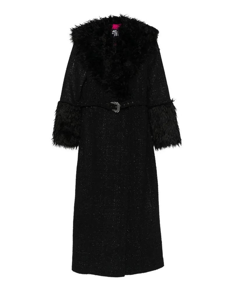 Versace Jeans Langer Mantel - Schwarz Schwarz