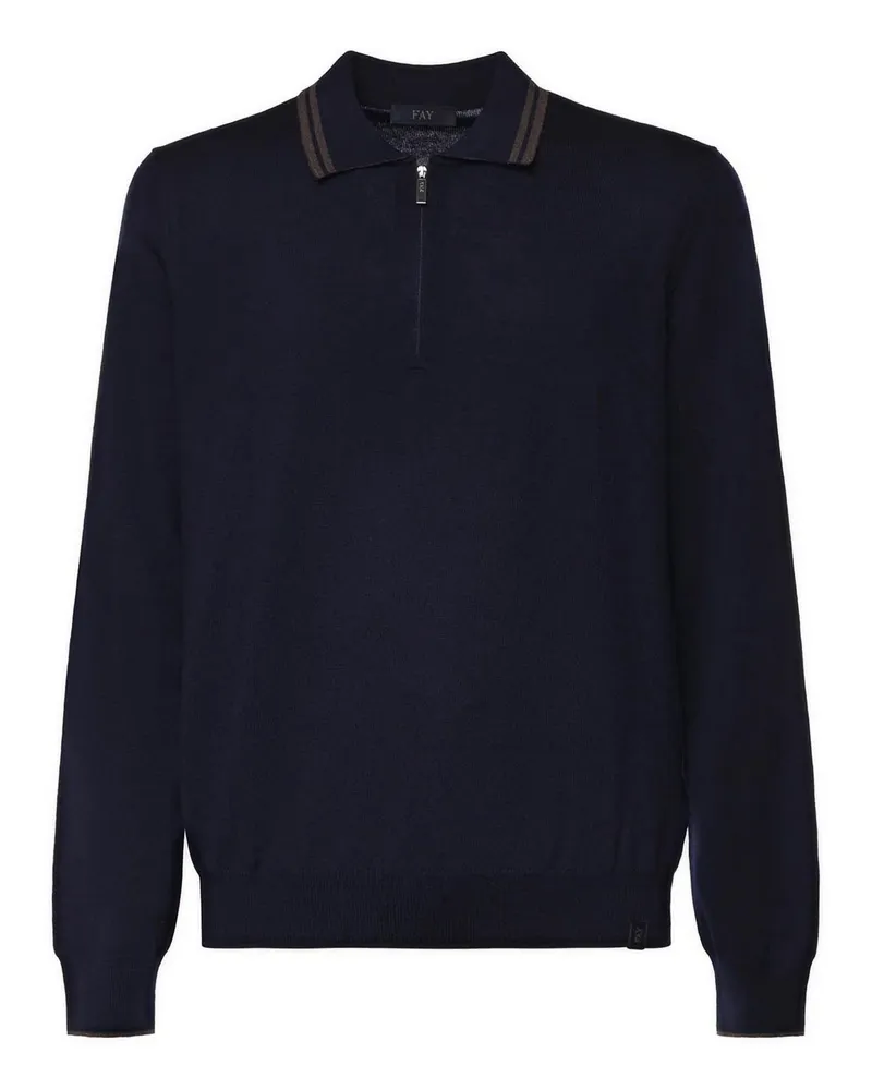 Fay Poloshirt - Blau Blau