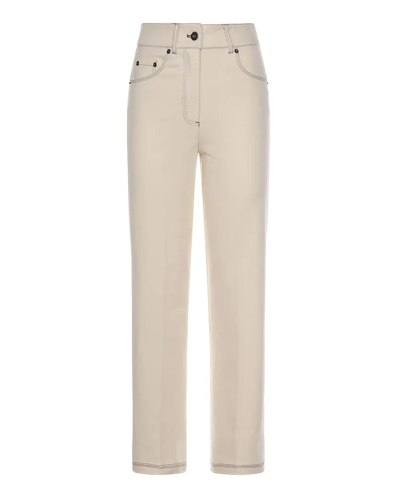 Max Mara Casual Hose - Weiß Weiß