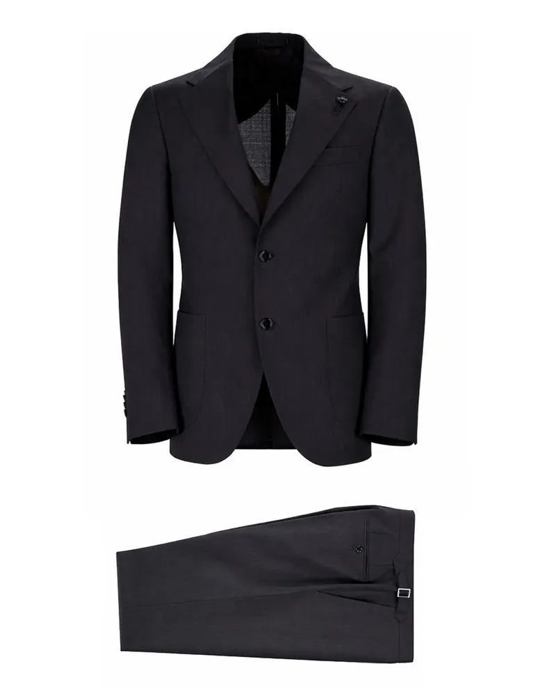 LARDINI Eleganter Anzug - Schwarz Schwarz