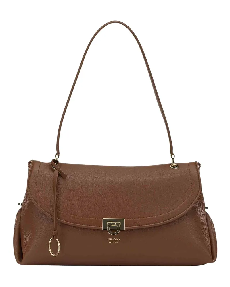 Ferragamo Schultertasche - Braun Braun