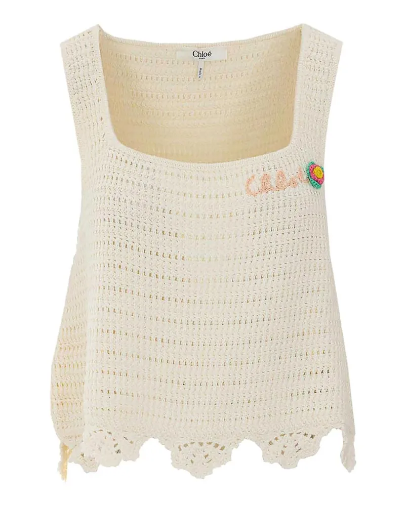 Chloé Top - Weiß Weiß