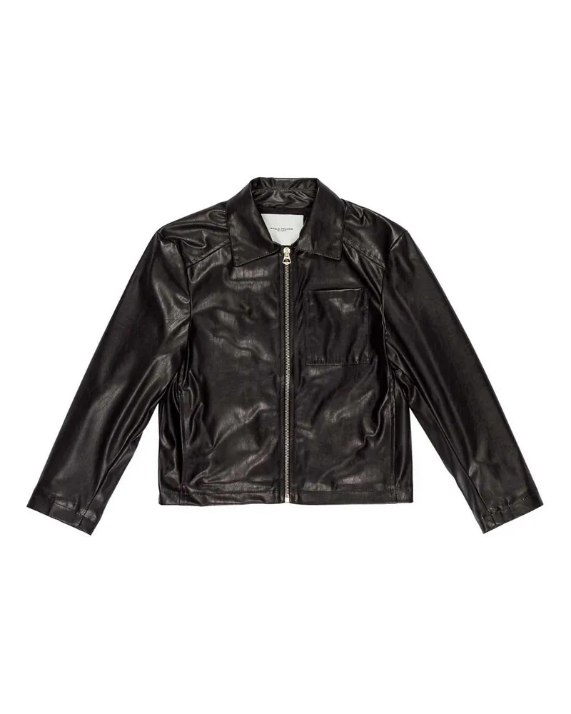 Paolo Pecora Milano Casualjacke - Schwarz Schwarz