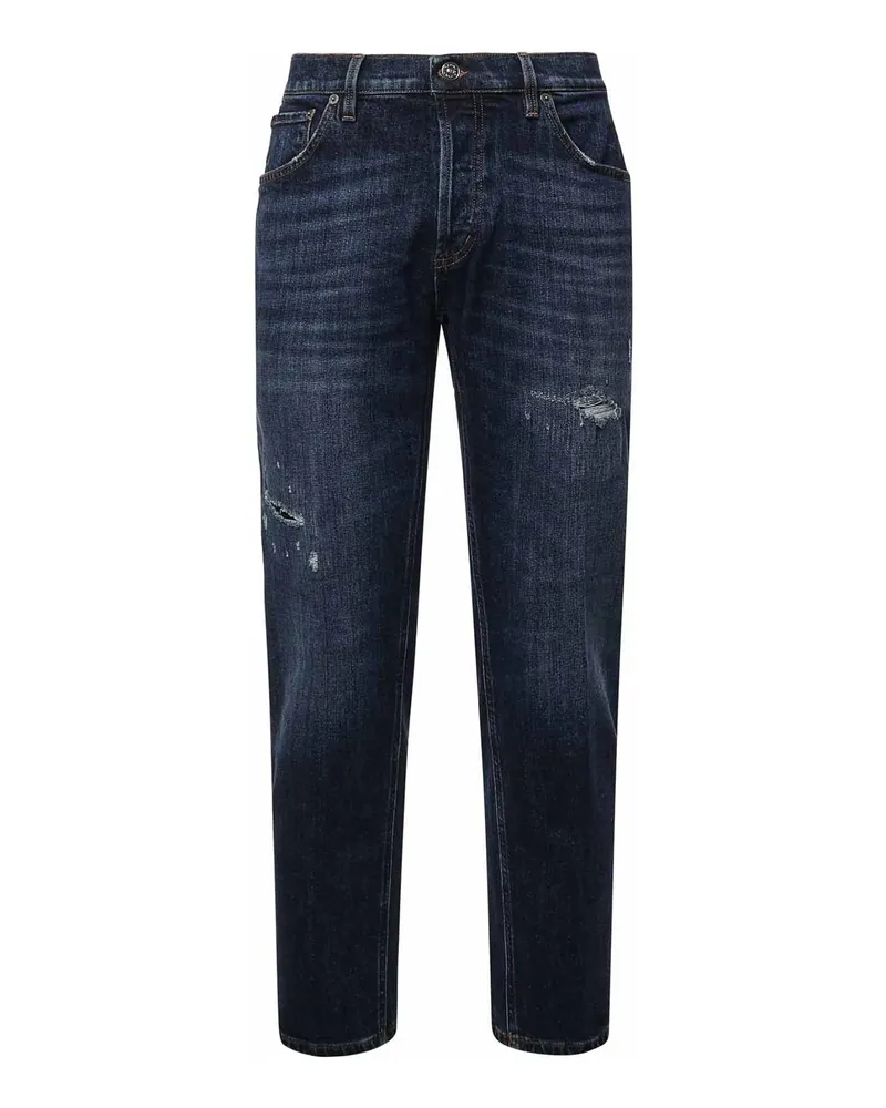 Dondup Straight Leg Jeans - Blau Blau