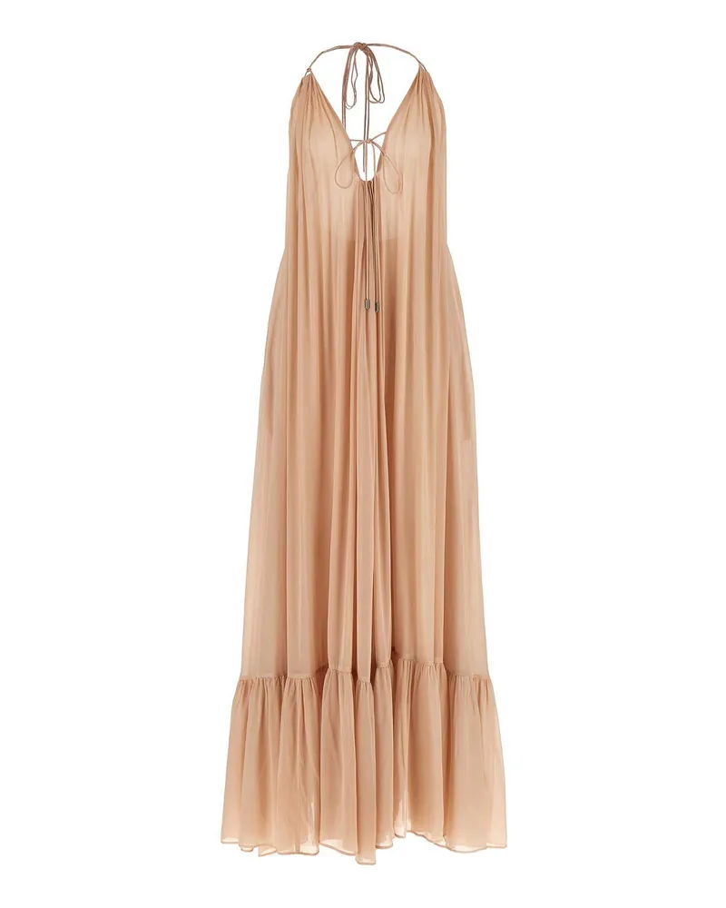 Pinko Knielanges Kleid - Nude Nude