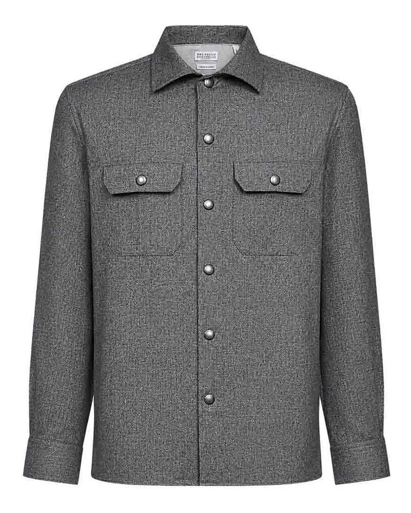 Brunello Cucinelli Hemd - Grau Grau
