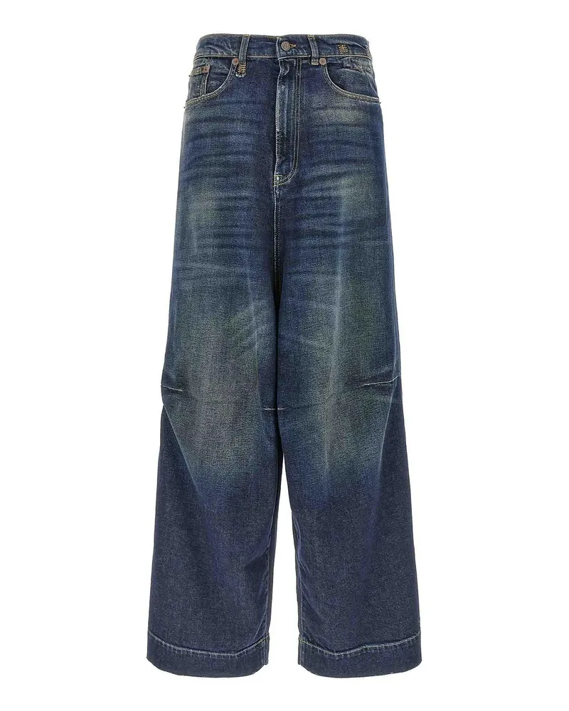 R13 Straight Leg Jeans - Blau Blau