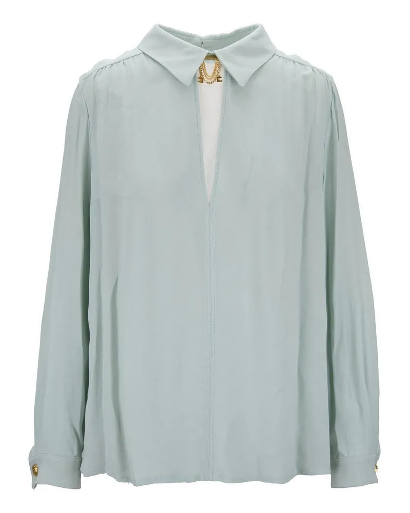 Elisabetta Franchi Bluse - Hellblau Hellblau