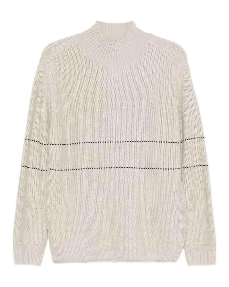 Emporio Armani Rundhalspullover - Beige Beige