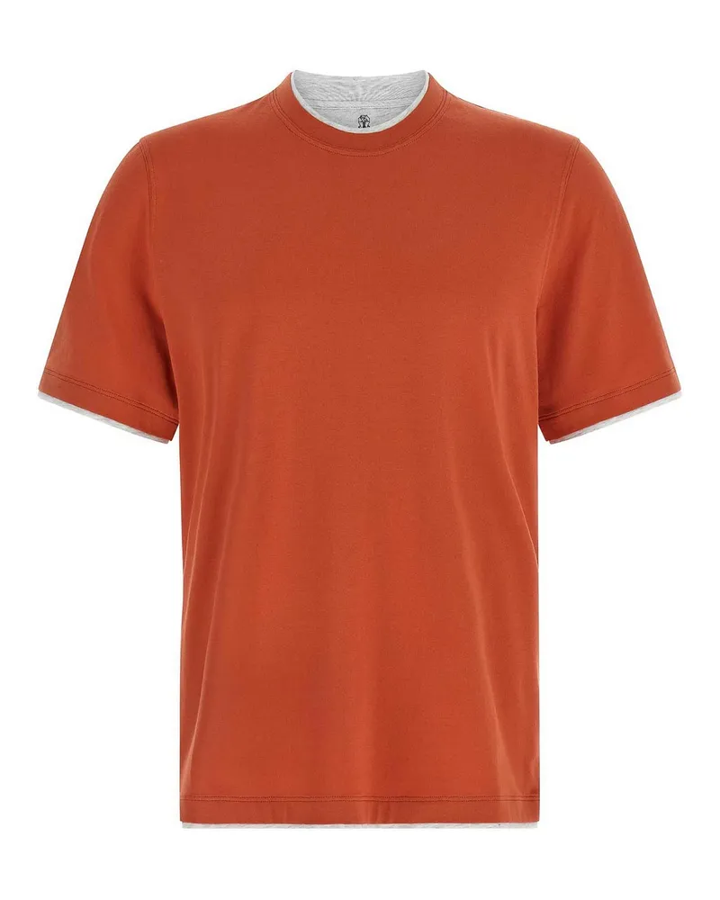 Brunello Cucinelli T-Shirt - Orange Orange