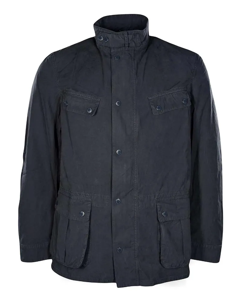 Barbour Knielanger Mantel - Blau Blau