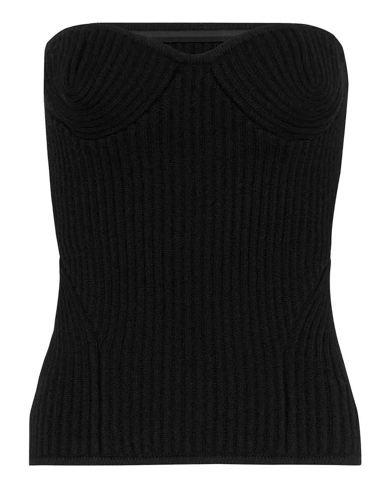 Jean Paul Gaultier Top - Schwarz Schwarz