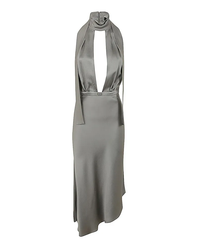 Elisabetta Franchi Knielanges Kleid - Grau Grau