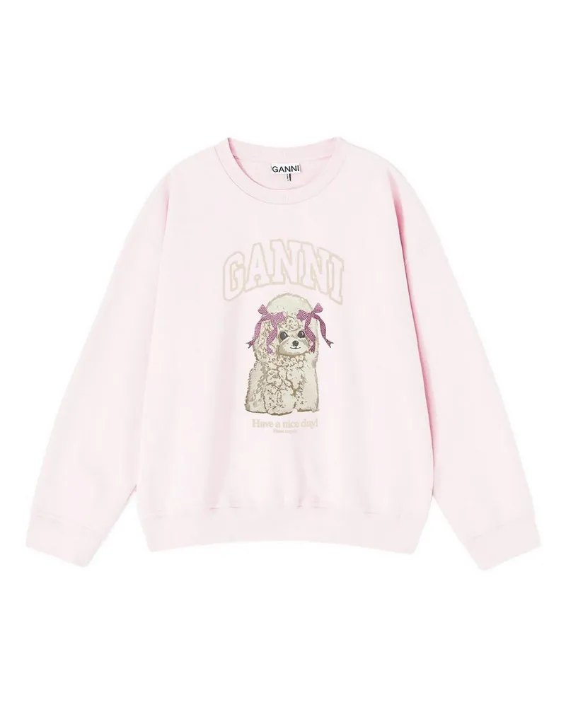 Ganni Rundhalspullover - Nude Nude