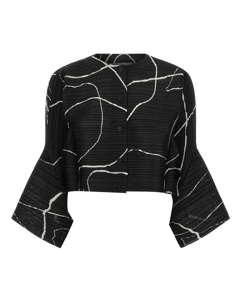 Issey Miyake Cardigan - Schwarz Schwarz