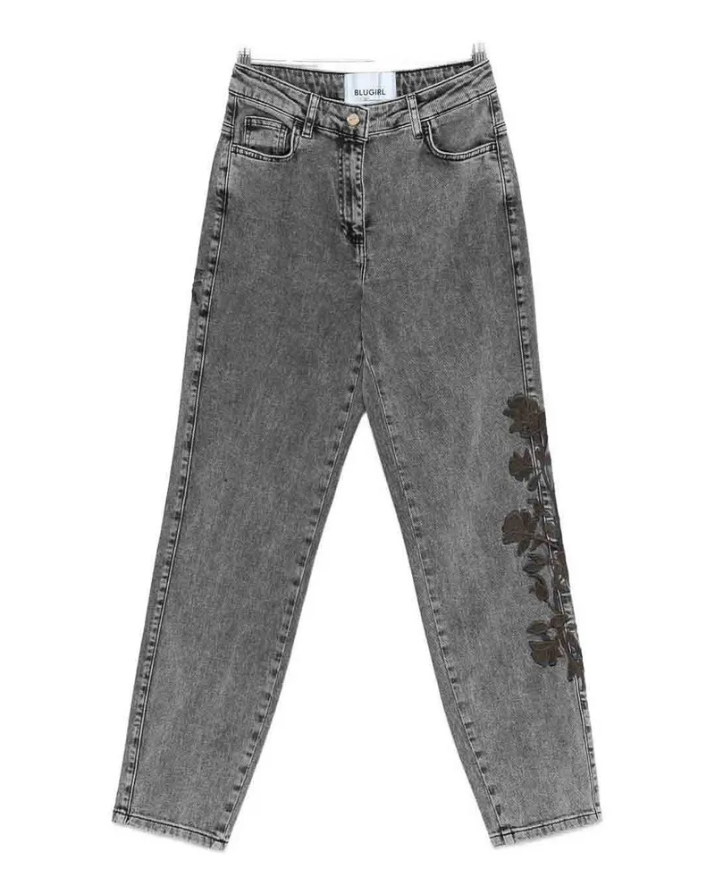 Blumarine Straight Leg Jeans - Grau Grau