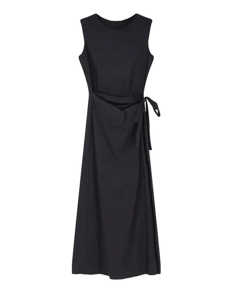 ASPESI Knielanges Kleid - Schwarz Schwarz