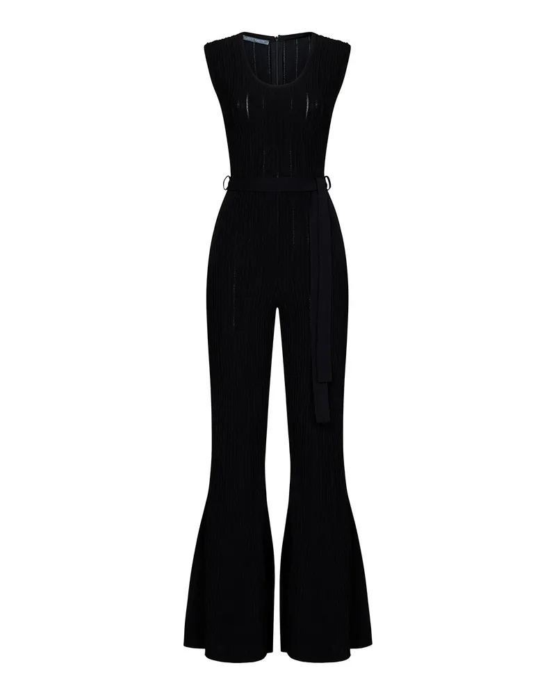 Alberta Ferretti Jumpsuit - Schwarz Schwarz